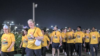 This year 1,600 people took part in the Darkness into Light walk at Emirates Palace.
