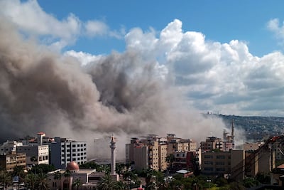 Israel described its attacks on Lebanon as the largest since the war against Hezbollah resumed in March. AFP