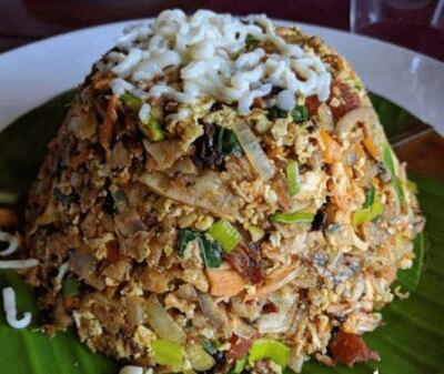 Chicken kottu at Ayubowa.