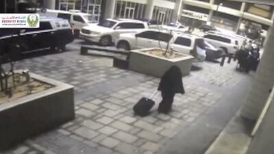 Alaa Al Hashemi, 30, is accused of murdering American schoolteacher Ibolya Ryan at Boutik Mall. She is also accused of building a bomb and attempting to murder an Egyptian-American doctor by leaving a bomb in front of his apartment. Courtesy Security Media