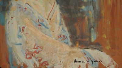 'Christine', circa 1970, by Hassan El Glaoui. Private collection of the artist