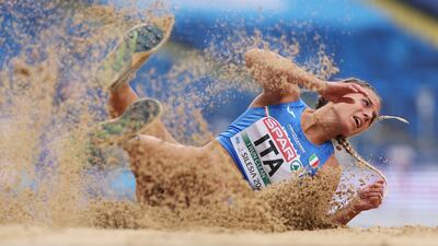 Ottavia Cestonaro of Italy competes in the Women's Triple Jump at the European Team Championships at the Silesian Stadium in Silesia region, south-west Poland. Getty