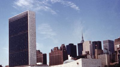 The UN headquarters in New York in the 1960s. Getty Images