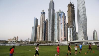 Regular aerobic exercise is the key to better physical and mental health. Antonie Robertson / The National