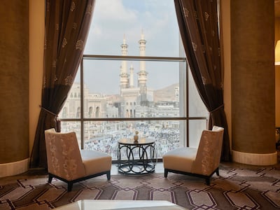 View from the Lobby Lounge of the Hilton Suites Jabal Omar Makkah. Photo: Hilton