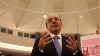 Zaki Nusseibeh of Adach delivers his speech on German reunification.