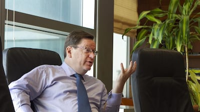 Alex Thursby, the head of the National Bank of Abu Dhabi, says that bankers in the West can learn a few lessons from the East about prudence and frugality. Mona Al Marzooqi / The National