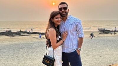 Karan Mehrotra, pictured with his wife, is sticking to his travel plans after a recent trip to Armenia was cancelled due to the Iran war. Photo: Karan Mehrotra