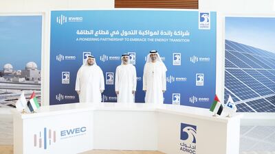 The partnership will involve Ewec supplying Adnoc’s grid power from nuclear and solar energy sources.