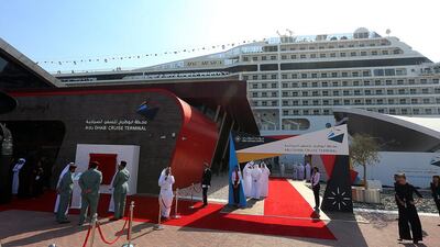 The new cruise terminal at Mena Zayed has opened. Satish Kumar / The National
