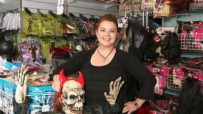 Jayne Eastland of Mr Ben´s Costume Closet, says 70 per cent of her business comes from renting out costumes. Pawan Singh / The National