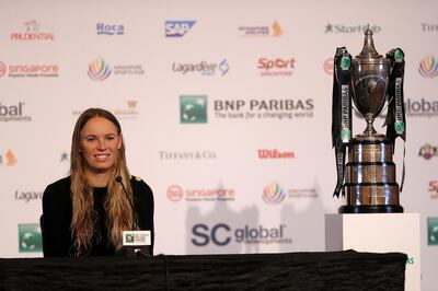 Simona Halep backs Caroline Wozniacki to defend her WTA Finals trophy in Singapore. Getty Images