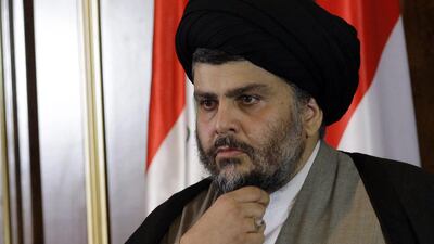 Shiite cleric Muqtada Al Sadr has decided to quit politics, distancing himself from any political movement that uses his name. Khalid Mohammed/AP