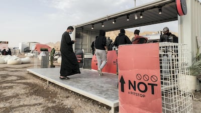 Visitors can place their order electronically before arriving at Not A Space so there's no waiting around when they get there. Antonie Robertson / The National