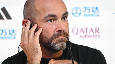 Felix Sanchez, coach of Qatar, talks to the media ahead of his team's opening game of the World Cup finals against Ecuador. Getty