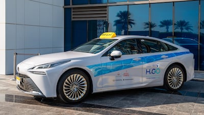 Abu Dhabi has begun its first hydrogen taxi pilot scheme aimed at reducing carbon emissions in the emirate. Photo: Integrated Transport Centre