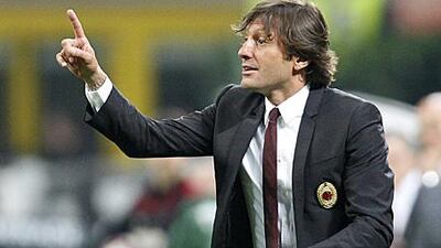 Leonardo has been under pressure at the San Siro throughout the season.