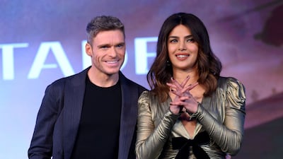 In the show, Madden and Chopra play former elite spies who are called back into action. AFP