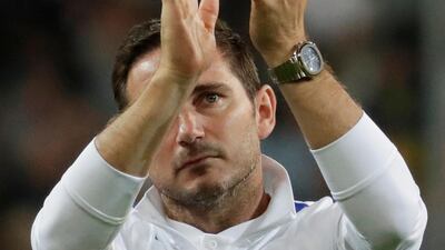 Lampard acknowledges the Chelsea fans. Reuters