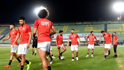 Egypt players put through their paces ahead of Friday's opener against Zimbabwe. AFP