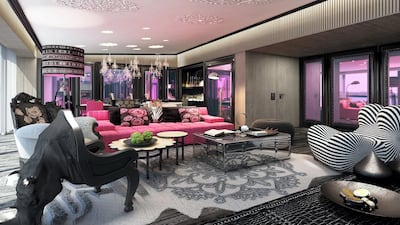 An Extreme Wow suite at W Muscat. All photos courtesy W Muscat