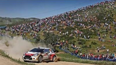 Sheikh Khalid Al Qassimi finished ninth at Rally Portugal on Sunday to pick up his first WRC points of the season. Andre Lavadinho
