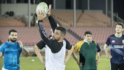 Pat Benson is determined for his team to make a name for themselves in West Asia's biggest rugby competition. Antonie Robertson / The National