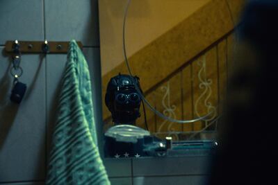 Production still from 'Sacrifice', a VR video installation/performance by Meiro Koizumi in 2018. Courtesy The Department of Culture and Tourism - Abu Dhabi