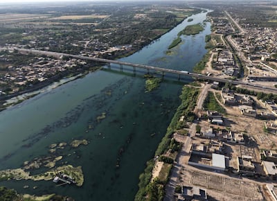 The Euphrates river in the Al-Kifl district of Iraq's central Babylon province on May 31, 2026. AFP