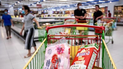 UAE consumers spend 40% more per visit on supermarket websites than in store. Victor Besa / The National Reporter