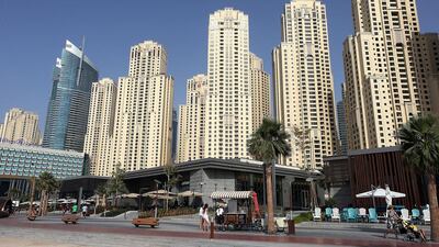 JLL predicts further project delays in 2016. Pictured, JBR in Dubai. Satish Kumar / The National