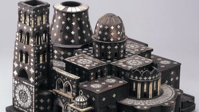 Model of the Church of the Holy Sepulchre Bethlehem, Palestine, 1600–1700 The Church of the Holy Sepulchre is one of the holiest places of Christianity and attracts many pilgrims. Souvenir models of the church are bought and taken all over the world. © the Trustees of the British Museum