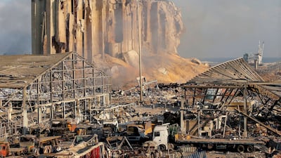 Beirut's devastated port after the blast. Reuters