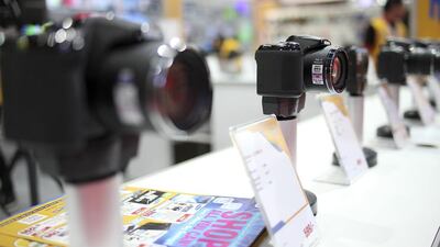 The Nikon L320 BLK on sale at Sharaf DG’s stand. Lee Hoagland / The National