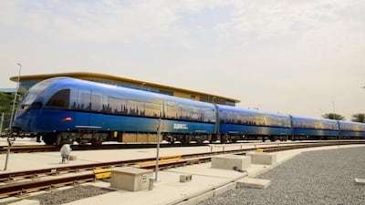 Sheikh Hamdan bin Mohammed, Crown Prince of Dubai, is passionate about photography. His image of the Dubai skyline is the first in a series of art works to be adorned on Dubai Metro trains. Courtesy RTA and Dubai Culture