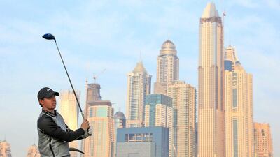 Rory McIlroy shown dring the pro-am on Wednesday ahead of the 2016 Omega Dubai Desert Classic. David Cannon / Getty Images / February 3, 2016