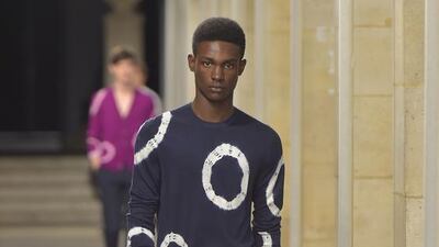 Look 38 of Véronique Nichanian’s Hermès SS17 menswear collection. Courtesy Hermès