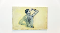 Layla Doueidi's work at Consolidation is Reconsolidation explores how scent and imagery can evoke personal and inherited memories, drawing on her family's history of perfumery. Victor Besa / The National