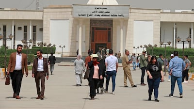 Al Karkh Appeal Court in Baghdad. The Iraqi government has pledged to tackle corruption in the country. AFP