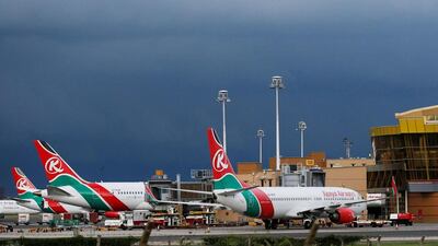 Kenya Airways planes near Nairobi. African airlines could lose $6 billion in passenger revenue in 2020, the International Air Transport Association said in April last year. Reuters