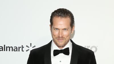 Jason Lewis arrives at the 2020 Elton John Aids Foundation Oscar Viewing Party on February 9, 2020, in California. AFP