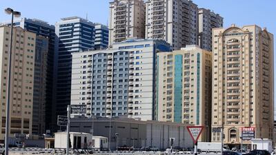 Al Nahda, Sharjah: Q1-Q2 2015 down 2%. Q2 2014-Q2 2015 up 12%. Studio: Dh27,000-Dh35,000. 1BR: Dh38,000-Dh42,000. 2BR: Dh45,000-Dh63,000. 3BR: Dh60,000-Dh85,000. Pawan Singh / The National