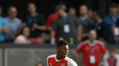 Jeff Reine-Adelaide of Arsenal dribbles the ball against the MLS All-Stars during the second half of the MLS All-Star Game at Avaya Stadium on July 28, 2016 in San Jose, California. Thearon W Henderson / Getty Images / AFP