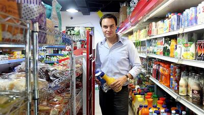 Mickael Costache developed El Grocer, an online app that gets groceries delivered to your door . Satish Kumar / The National