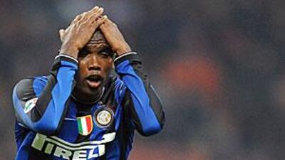 Samuel Eto'o, so prolific in Spain, has scored just three goals this season for Inter in Serie A.