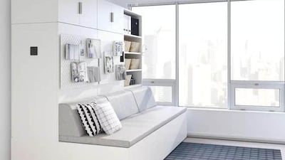 The Rognan furniture system has been designed to serve multiple functions within a small space. Courtesy Ikea