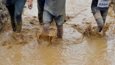 Participant takes part in the annual of Hannibal race Lebanon 2019 in Zen village, district of Batroun north Beirut, Lebanon. More than eight hundred Lebanese and foreign Participants took part in an eight km obstacle race. Courses are uniquely designed to test mental and emotional fitness. EPA