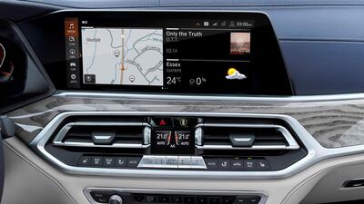 The X7's central console.