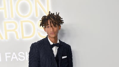 Jaden Smith wore a sharp suit.