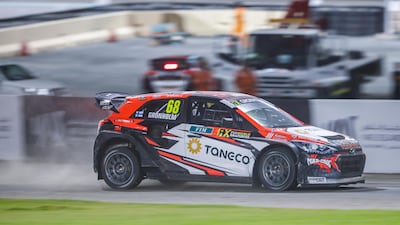 Gronholm wins the final race with his Hyundai i20.